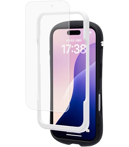 Amazon | iFace iPhone 15 Plus/14 Pro Max ガラスフィルム ガイド枠